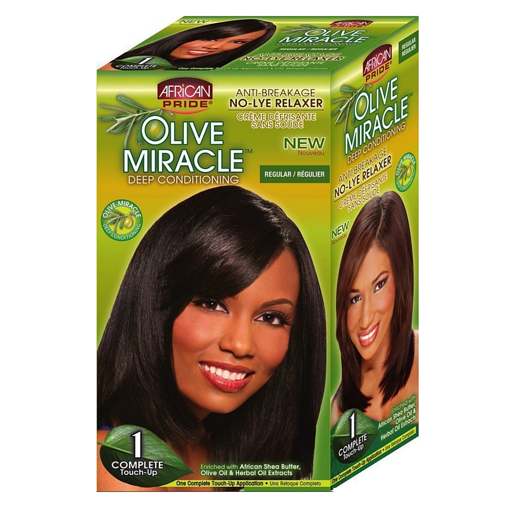 African Pride Olive Miracle No-Lye Relaxer Touch-Up (Regular)