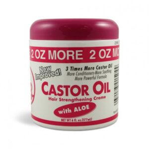 Bronner Bros Castor Oil Hair Strengthening Cream with Aloe 6oz