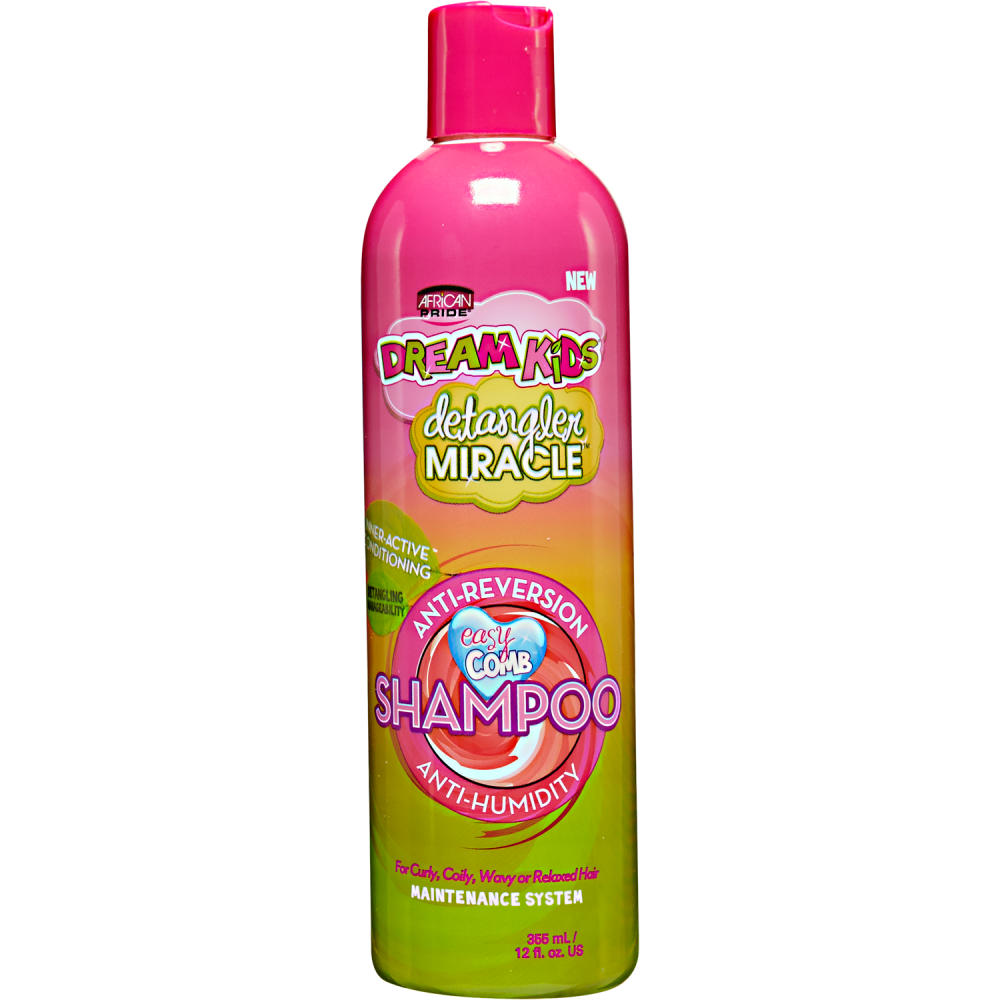 African Pride Dream Kids Detangler Miracle Anti-Reversion Shampoo 12oz