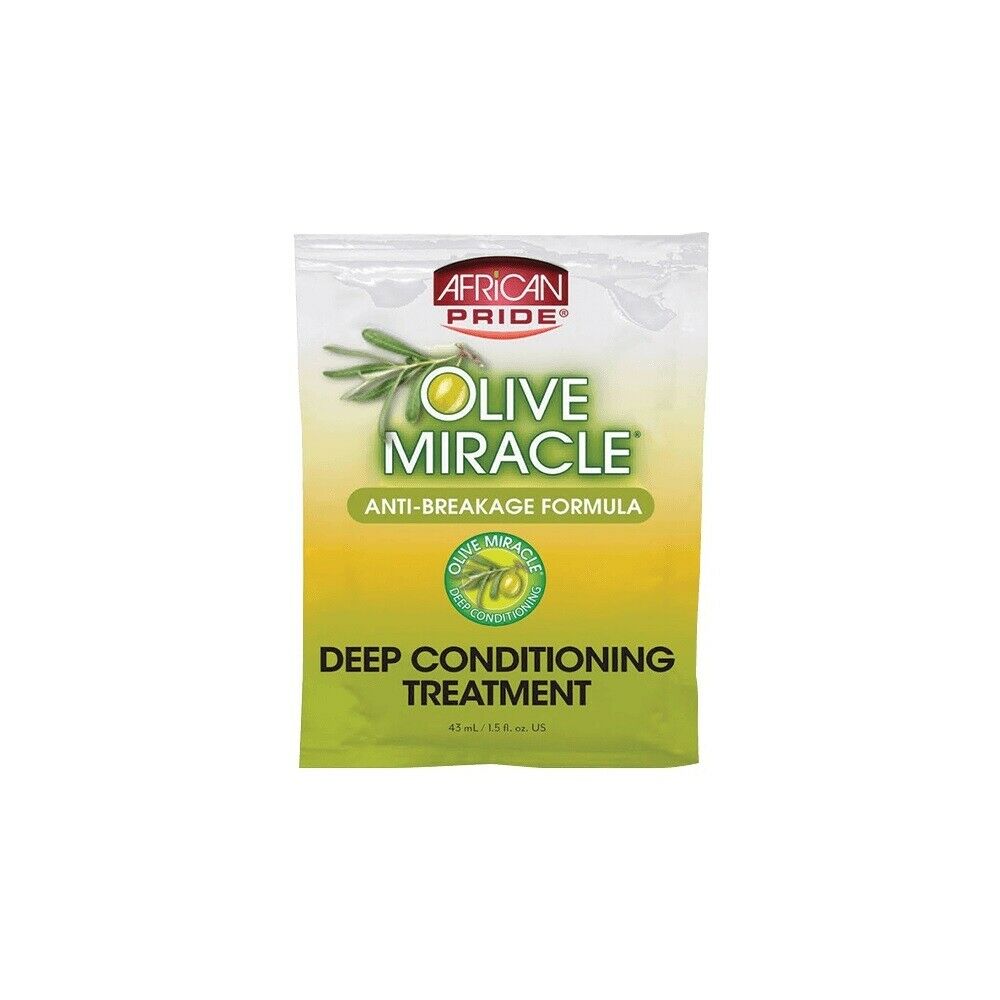 African Pride Olive Miracle Anti-Breakage Deep Conditioning Treatment Packet 1.5oz