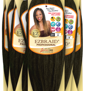 EZBraid Pre-Stretched Braiding Hair 20" Color #4 ( 1pc pack)