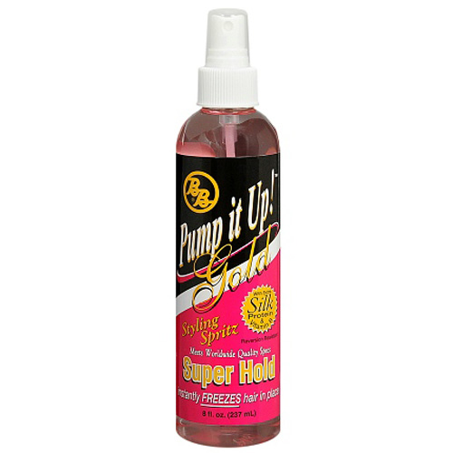 Bronner Bros Pump It Up Gold Styling Spritz Super Hold 8oz